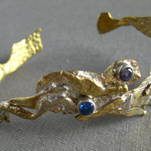 Fused Brass & Silver Cuff Bracelet