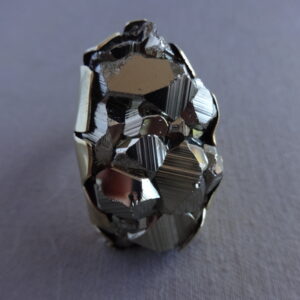 Brass Step Crystal Ring