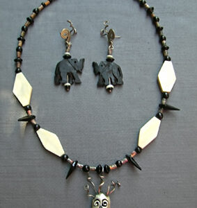 Matching onyx earrings